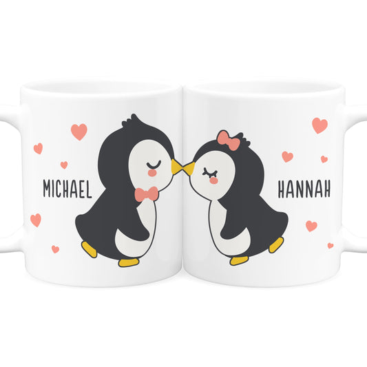 Partnertassen für Paare personalisiert Tassen 2er Set Partner Geschenk Pärchen Hochzeitsgeschenk Verlobungsgeschenk Kaffeetassen aus Keramik 330 ml