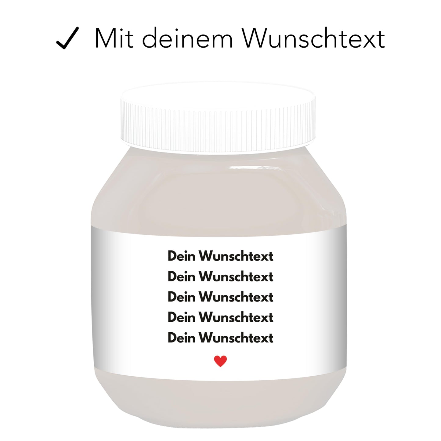 Schokoaufstrich Etiketten mit Namen personalisiert Aufkleber für z.B. Glas Nutella Geschenk zum Geburtstag 2 Stück | 6,5x15,5 cm
