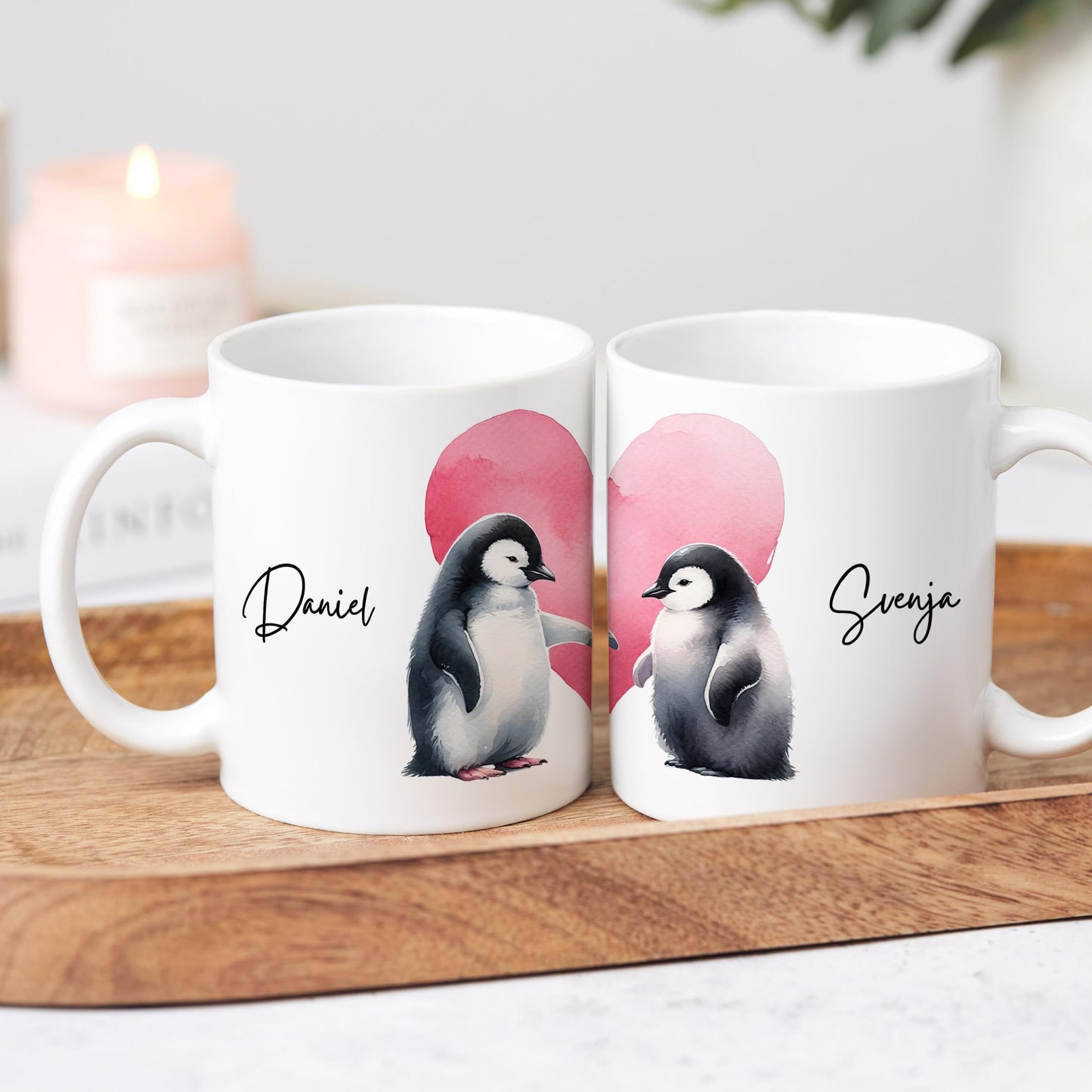 Pärchentassen Partnertassen für Paare personalisiert Tassen 2er Set Partner Geschenk Pärchen Hochzeitsgeschenk Verlobungsgeschenk Kaffeetassen aus Keramik 330 ml