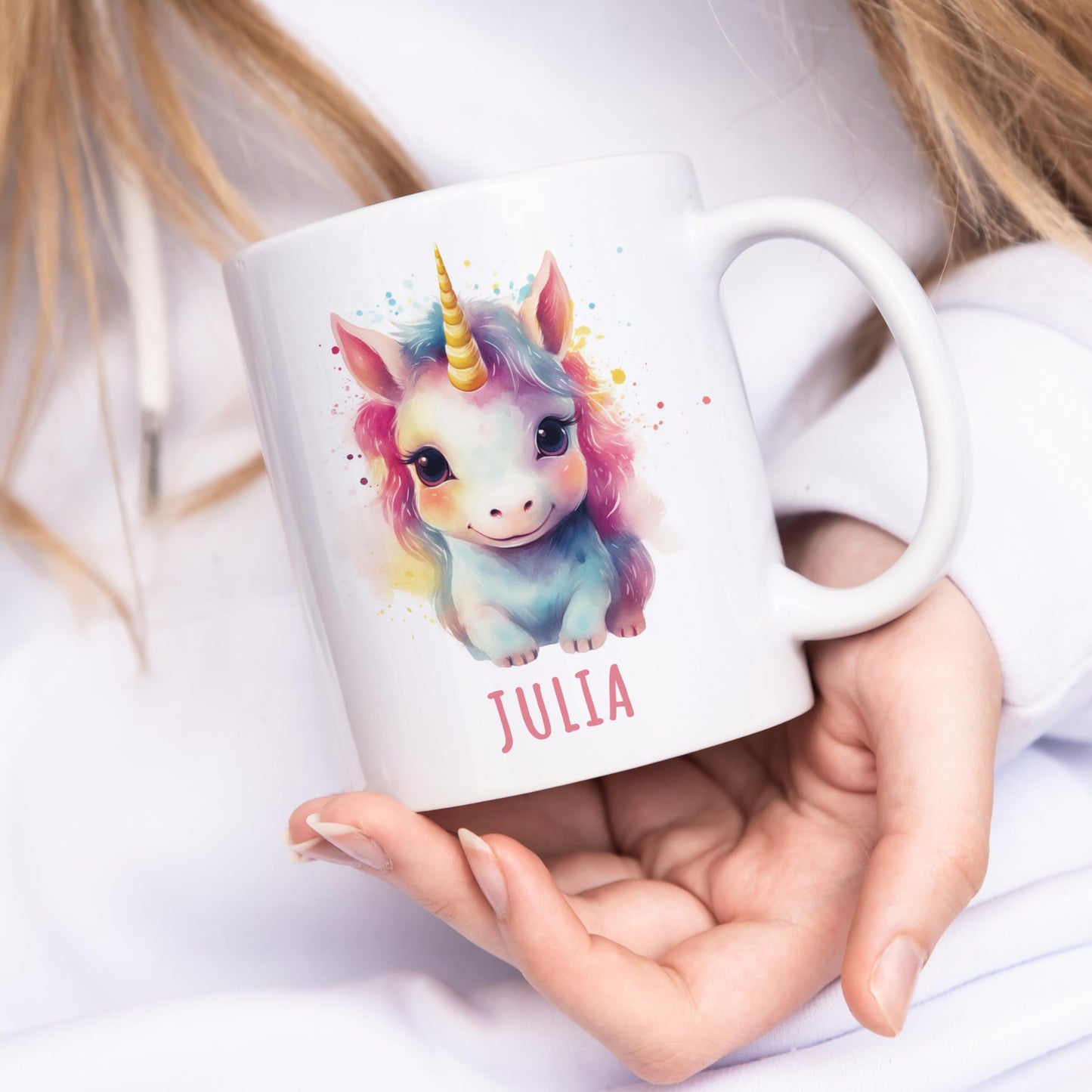 Einhorn Kindertasse Namen Tasse
