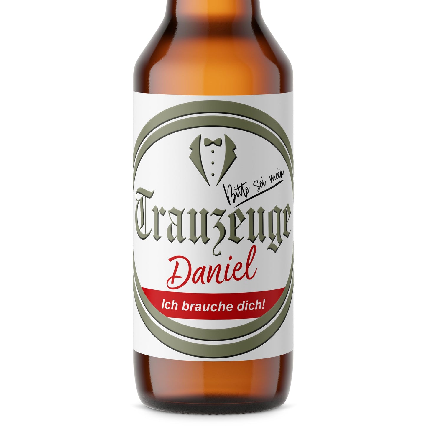 Willst du mein Trauzeuge sein Mann Bierflaschen Etikett personalisiert Bier Geschenk Trauzeuge fragen Flaschenetikett Bieretiketten 2 Stück | 9x9 cm