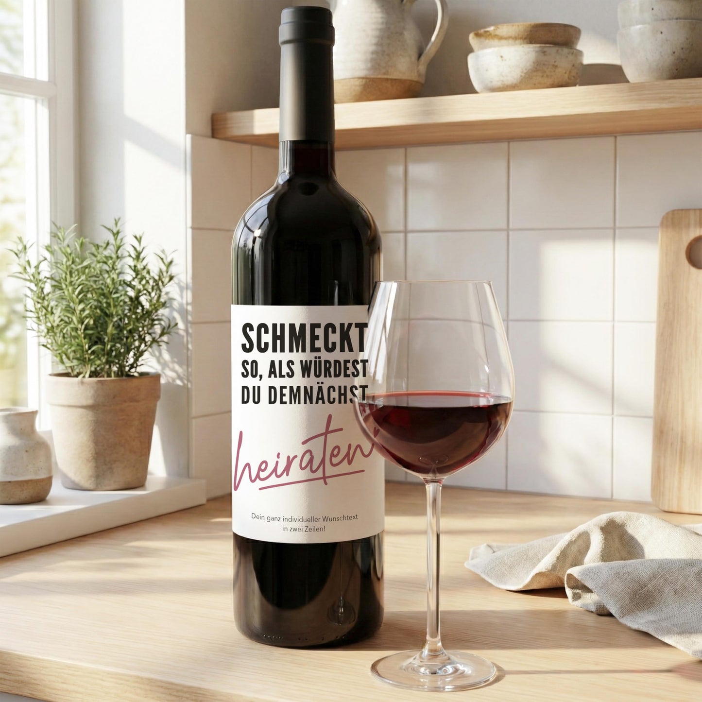 Verlobungsgeschenk Weinetiketten personalisiert Geschenk zur Verlobung Hochzeitsplanung