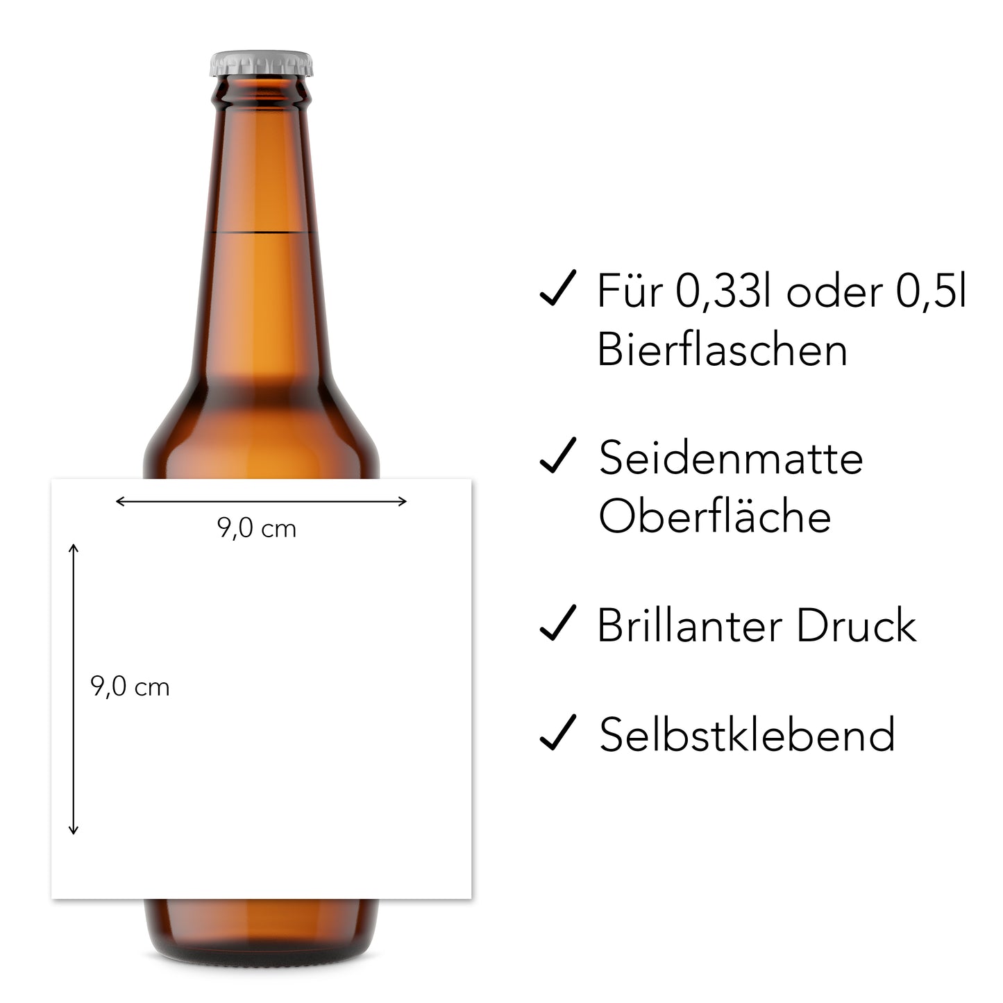 Valentinstagsgeschenk für ihn Bieretiketten personalisiert ich liebe dich Geschenk für Männer Valentinstag Bier Geschenk Etiketten 2 Stück | 9x9 cm