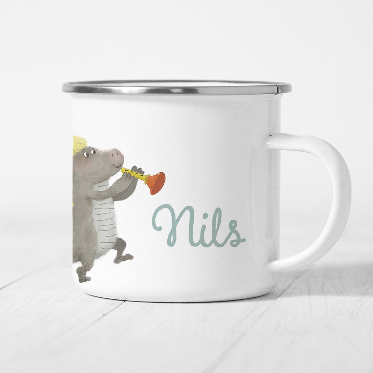 Emaille Tasse Kinder Personalisiert Namenstasse Kindertasse Tiere Personalisiertes Geschenk Namensgeschenk