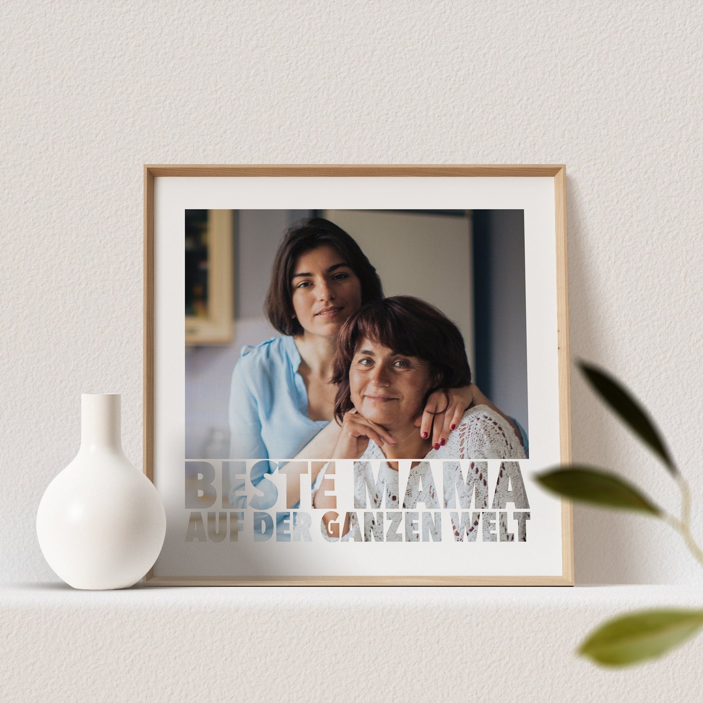 Beste Mama Der Welt Poster Personalisiert mit Foto Fotogeschenk Mutter Bild Muttertagsgeschenk (OHNE RAHMEN)