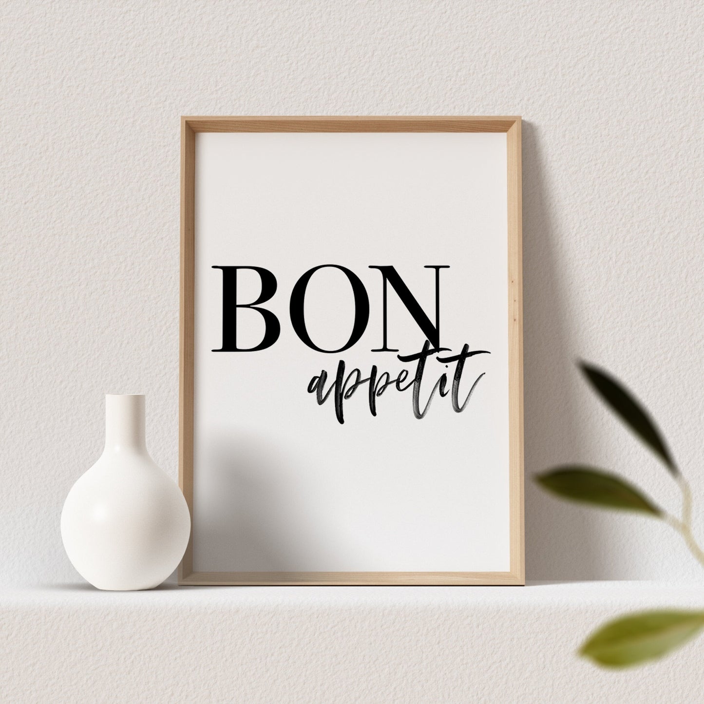 Bon Appetit Poster Bild Küche Küchenposter Spruch Wanddeko Küchendekoration (OHNE RAHMEN)