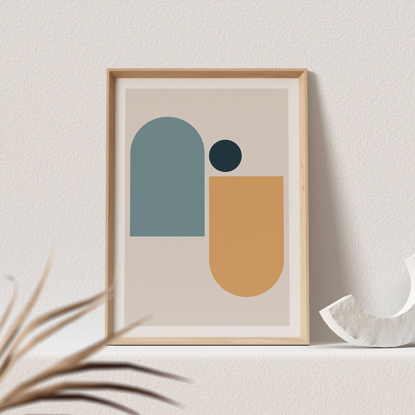Minimalistisches Poster Boho Wanddekoration Abstraktes Bild Farbig (OHNE RAHMEN)