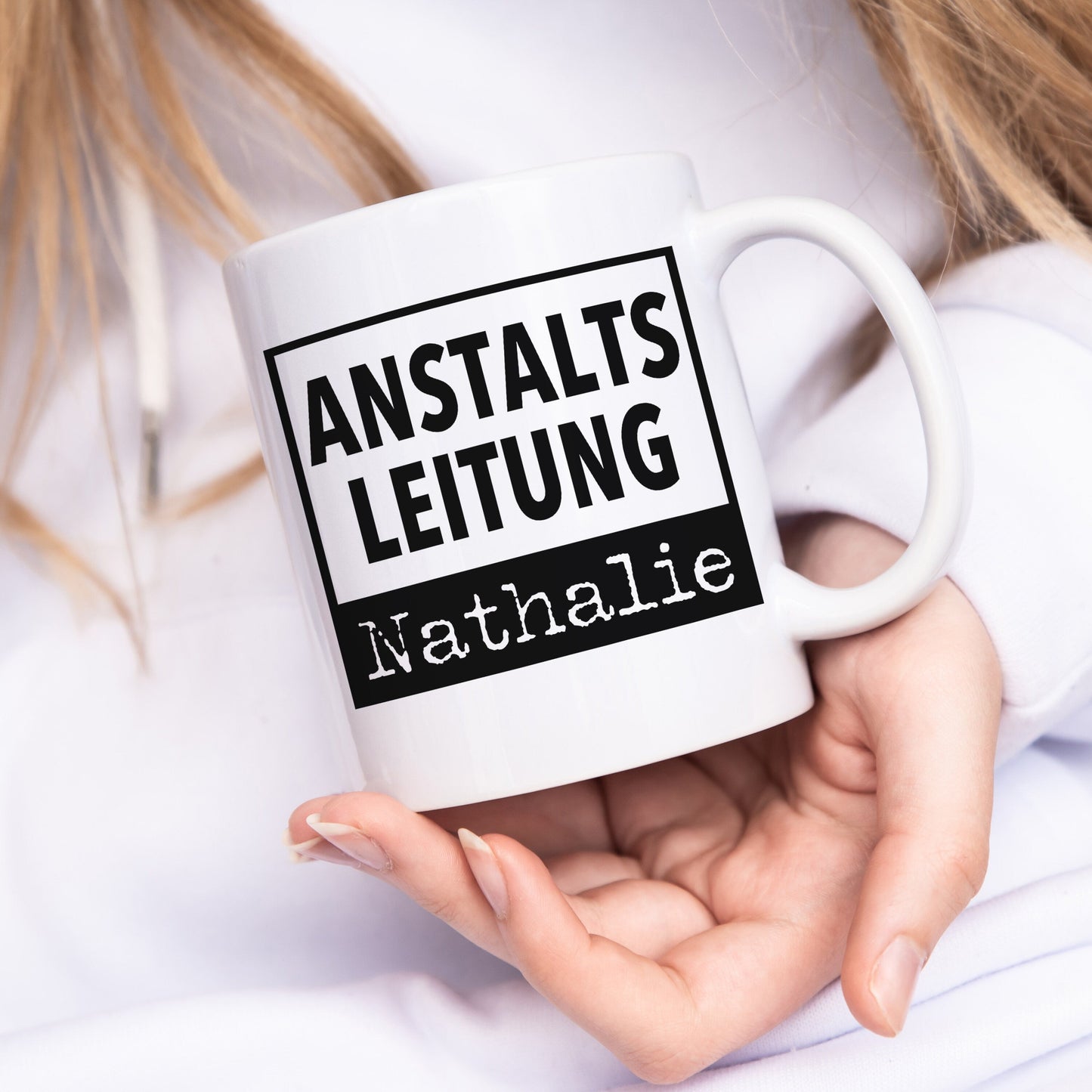 Chef Geschenk "Anstaltsleitung" Tasse Personalisiert für Chefin Abteilungsleiter Lustige Kaffeetasse für Büro Kaffeebecher mit Spruch