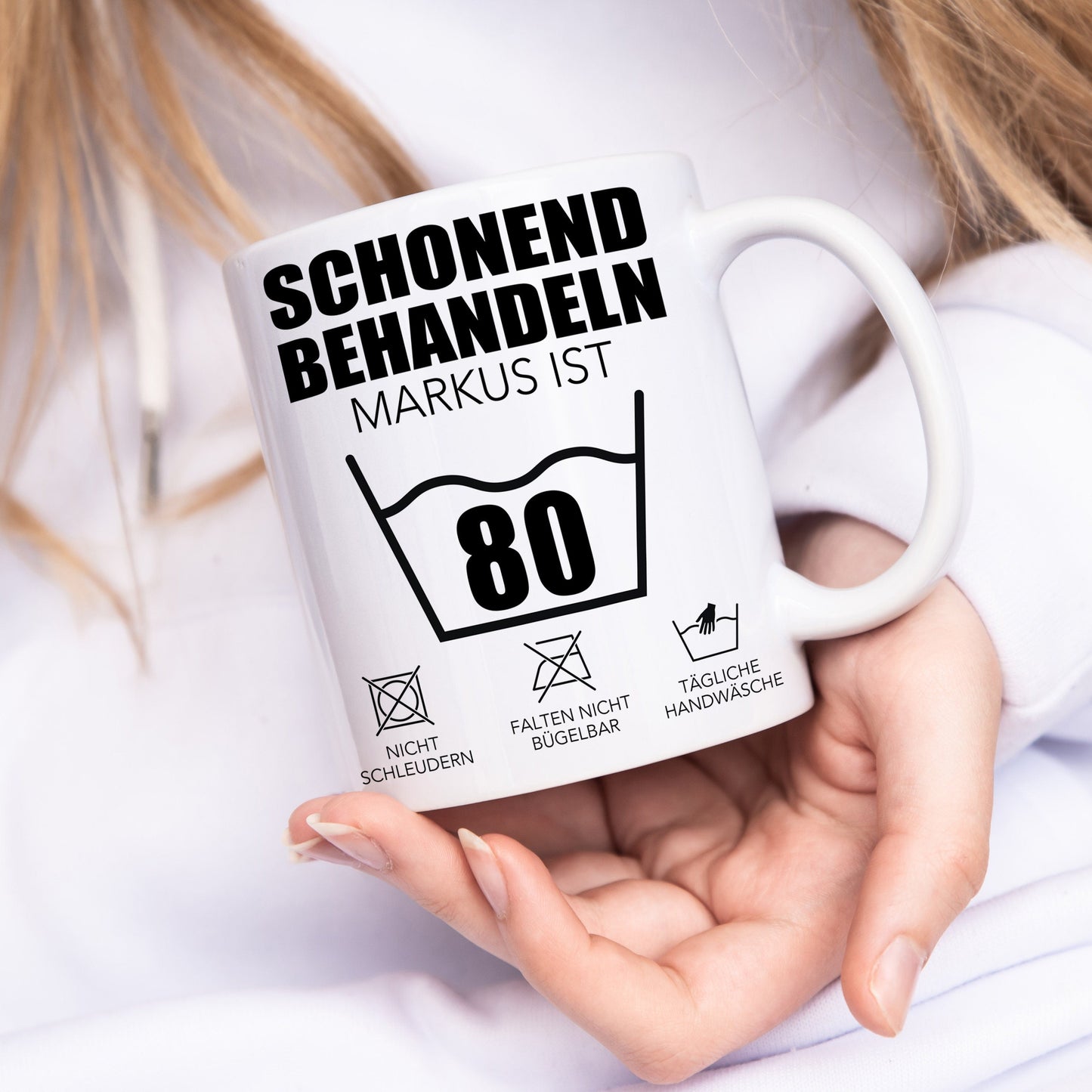 Schonend Behandeln 80 Tasse personalisiert 80. Geburtstag Geschenk Mann Frau Geburtstagsgeschenk runder Geburtstag 80 Jahre