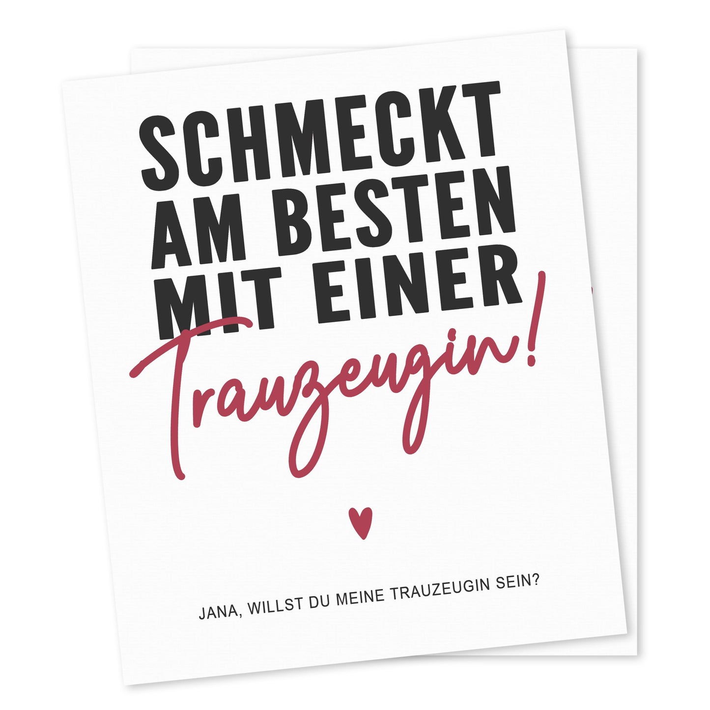 Willst du meine Trauzeugin sein Flaschenetikett personalisiert Trauzeugen fragen Geschenk Wein Etikett selbstklebend 2 Stück | 10x12 cm