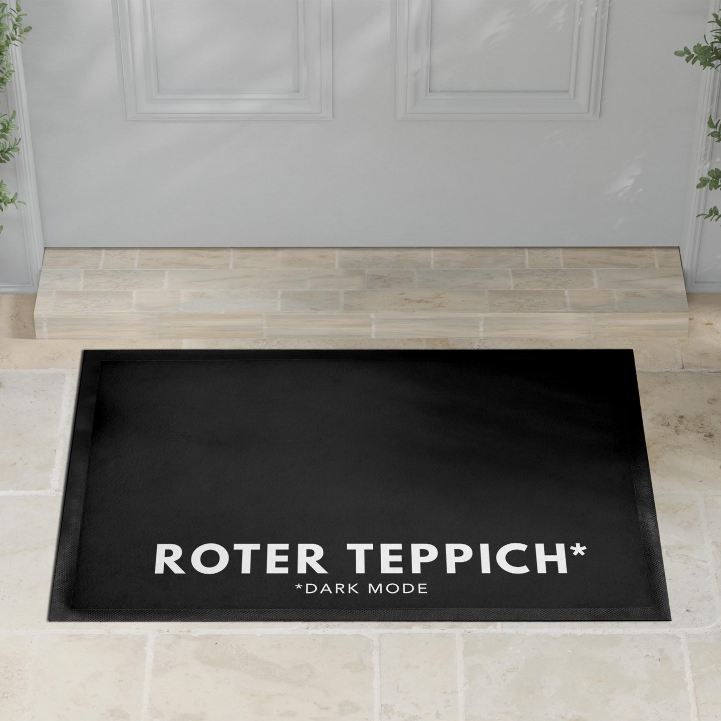 Roter Teppich Fußmatte Innen lustig Geschenk witzige Schmutzfangmatte Einweihungsgeschenk Wohnung Fußabtreter für Innen 60x40 cm