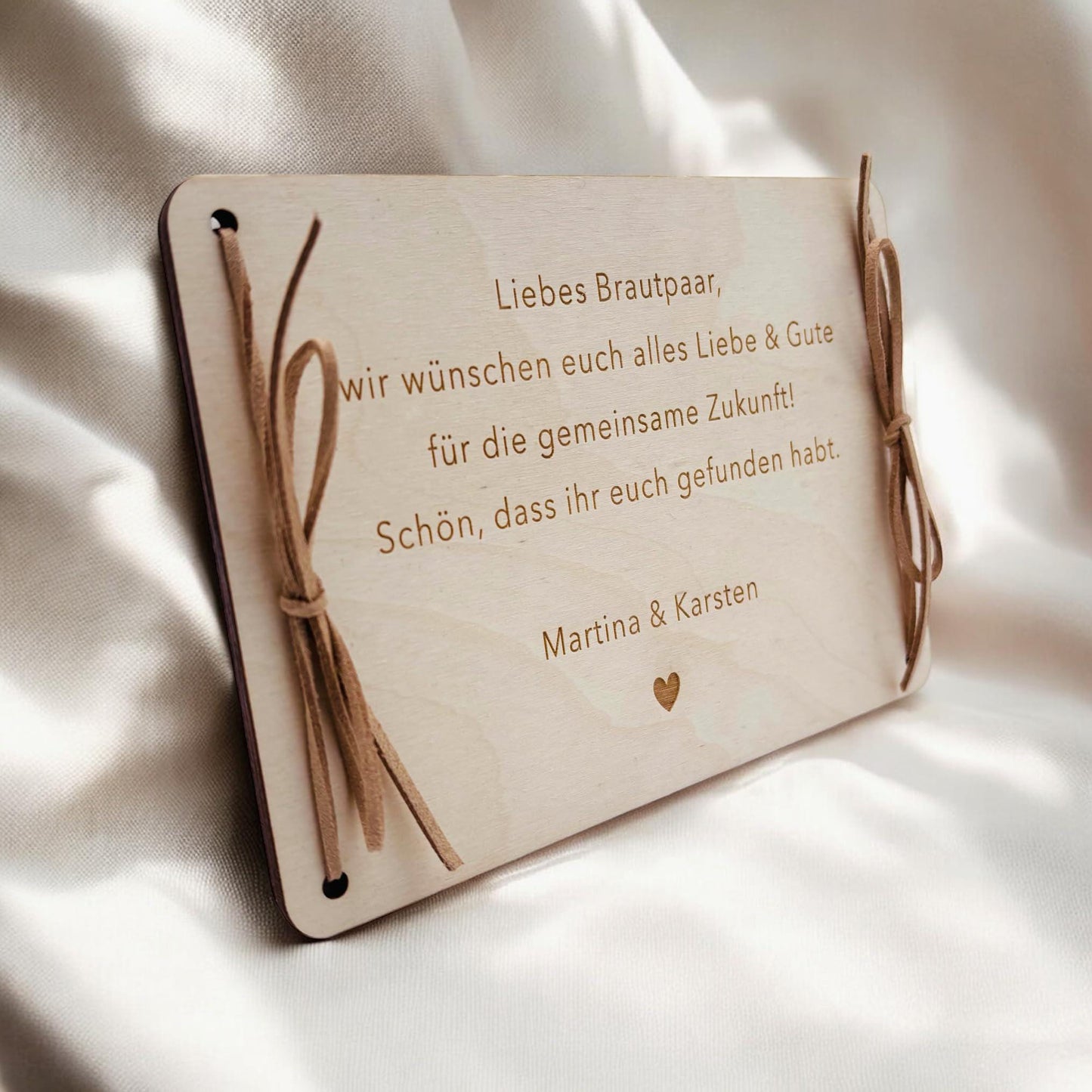 Hochzeitsgeschenk Geld Geldgeschenke Verpackung Hochzeit personalisiertes Hochzeitsgeschenk Brautpaar Geschenk Karte aus Holz 12x17 cm