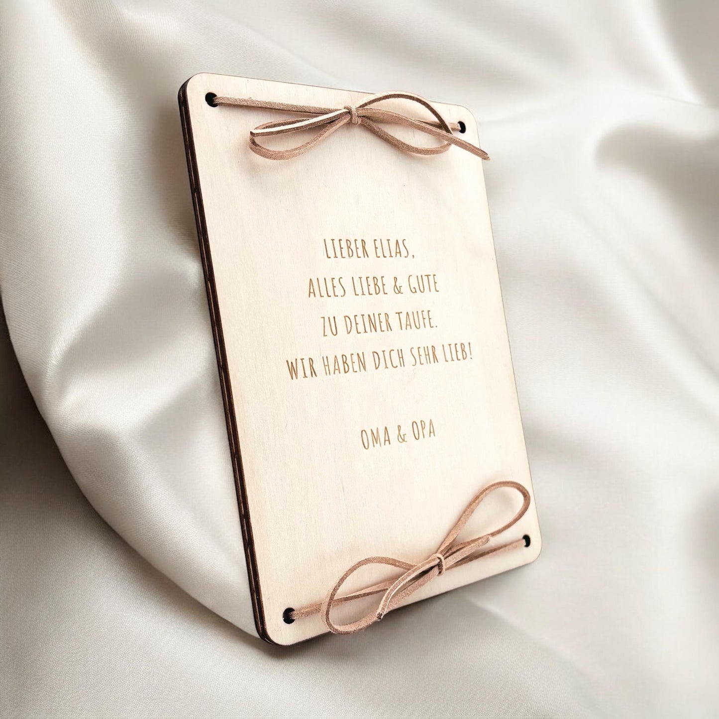 Taufkarte Taufgeschenk Geld Taufe personalisierte Geldgeschenk Verpackung Geschenk Kreuz Geschenkkarte aus Holz 12x17 cm