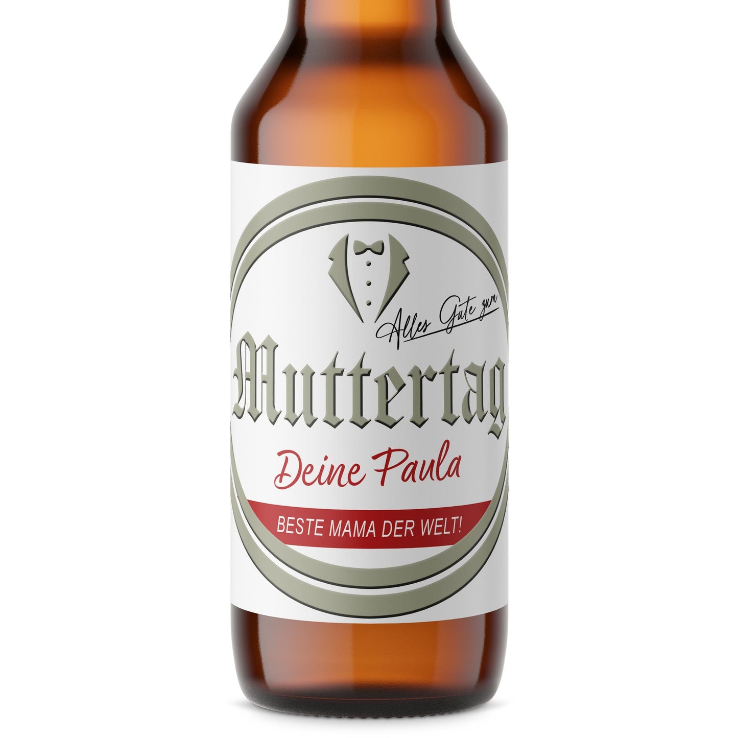 Muttertagsgeschenk Bieretiketten personalisiert Flaschenetikett Bier Muttertag Geschenk Mama Bierflaschen Etiketten 2 Stück | 9x9 cm