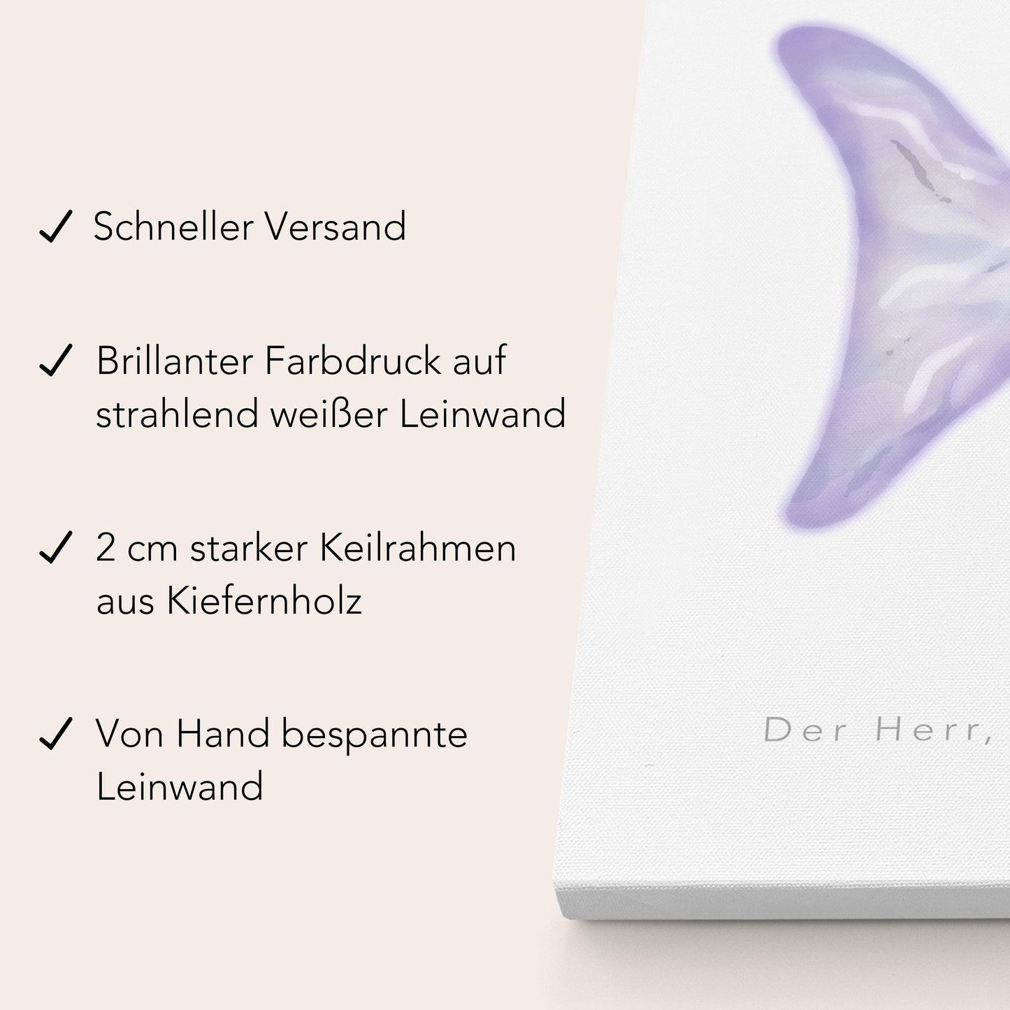 Gästebuch Taufe Gästebild Taufgeschenk personalisierte Leinwand für Fingerabdrücke Fisch Geschenk Erinnerung 30x40 cm (OHNE Farbe)