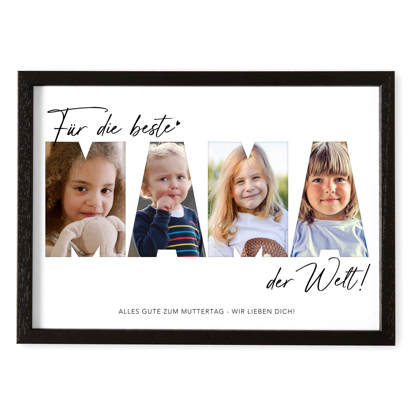 Mama Geschenk Geburtstag Muttertagsgeschenk personalisiert Fotocollage Geburtstagsgeschenk Mutter Fotogeschenk Muttertag (mit & ohne Rahmen)