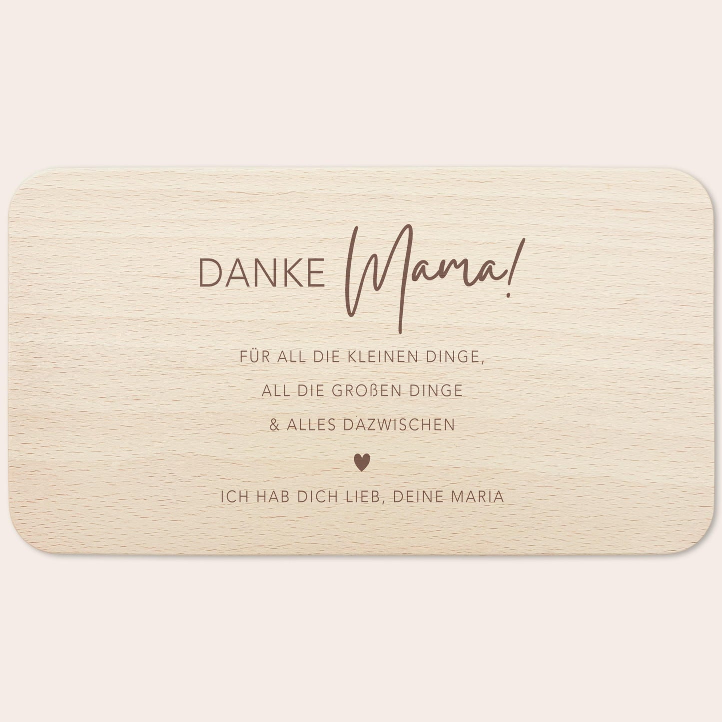 Frühstücksbrettchen Mama personalisiertes Geburtstagsgeschenk Mutter Muttertagsgeschenk Brettchen Holz Geschenk Muttertag Holzbrett Gravur