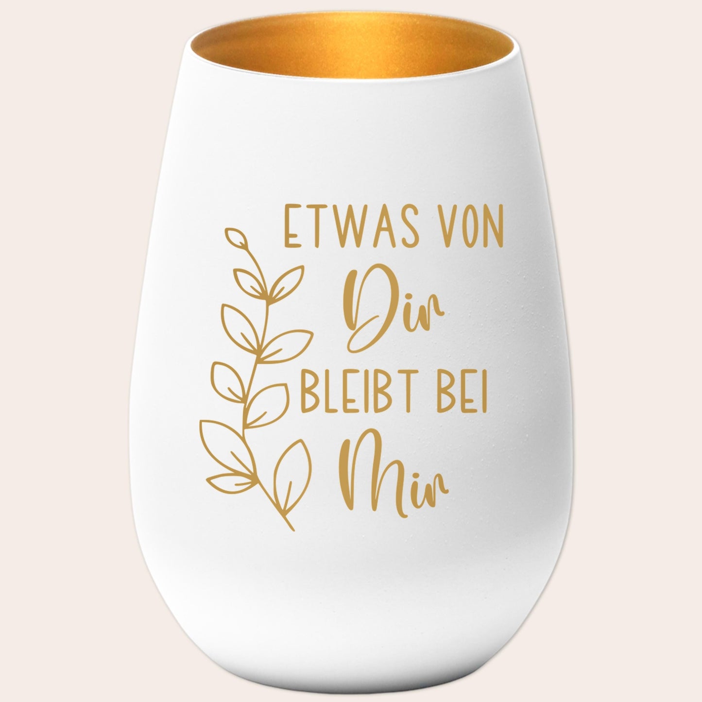 Trauergeschenk Trauerkerze Andenken an Verstorbene Windlicht Trauer Geschenk für Hinterbliebene Trauerlicht Gedenkkerze (Weiß)