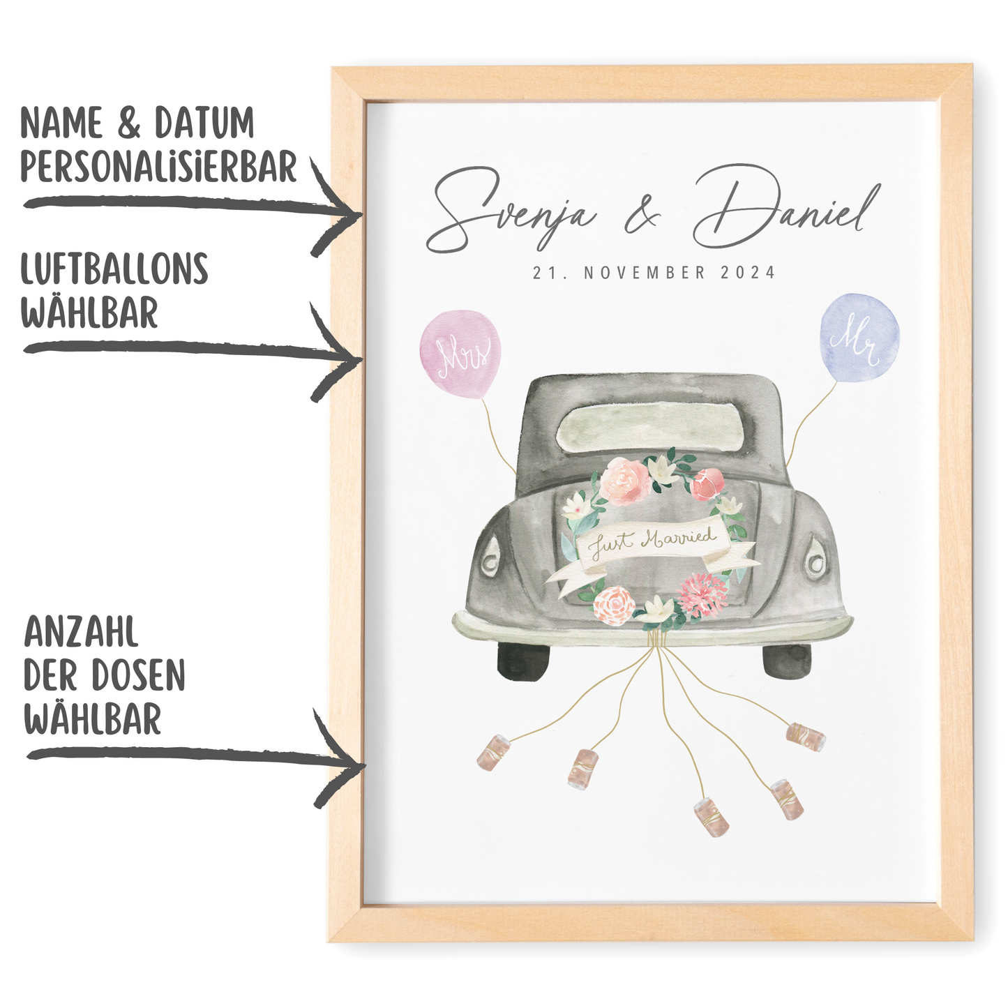 Personalisierbares Geldgeschenk Zur Hochzeit