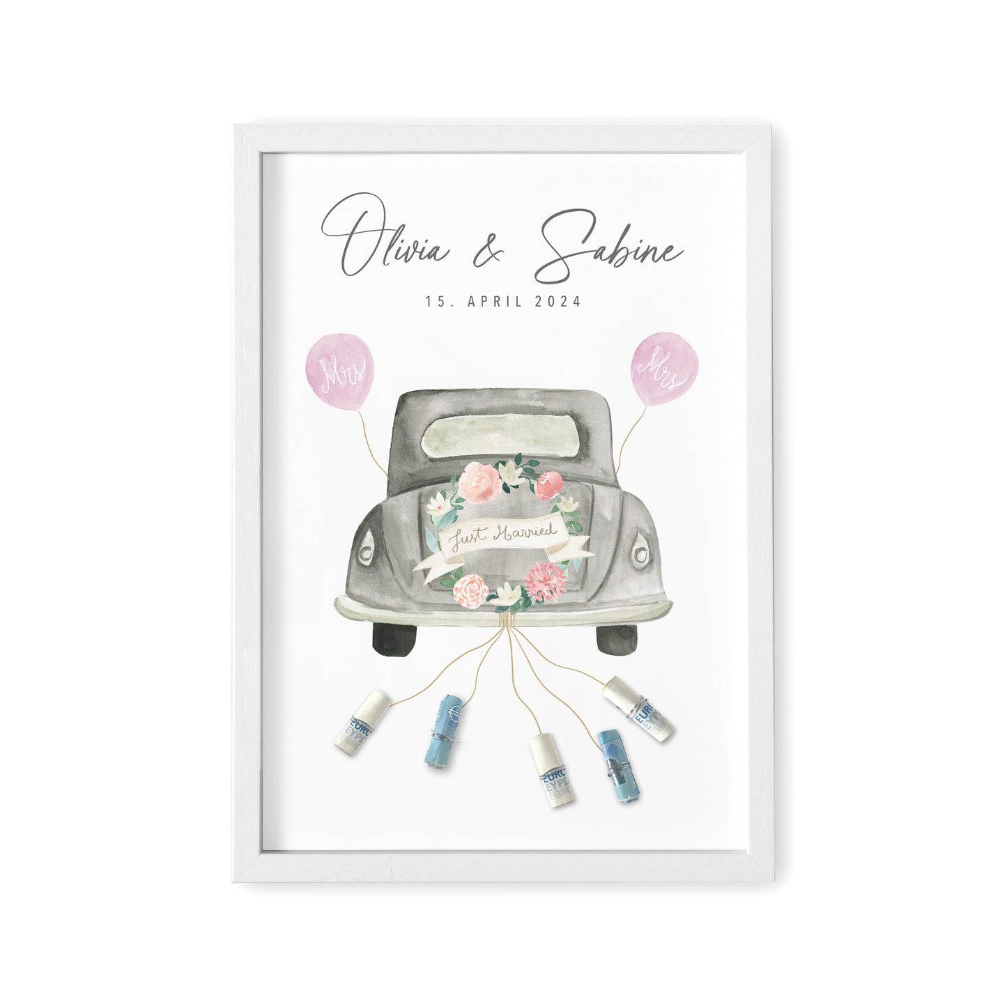 Personalisierbares Geldgeschenk Zur Hochzeit