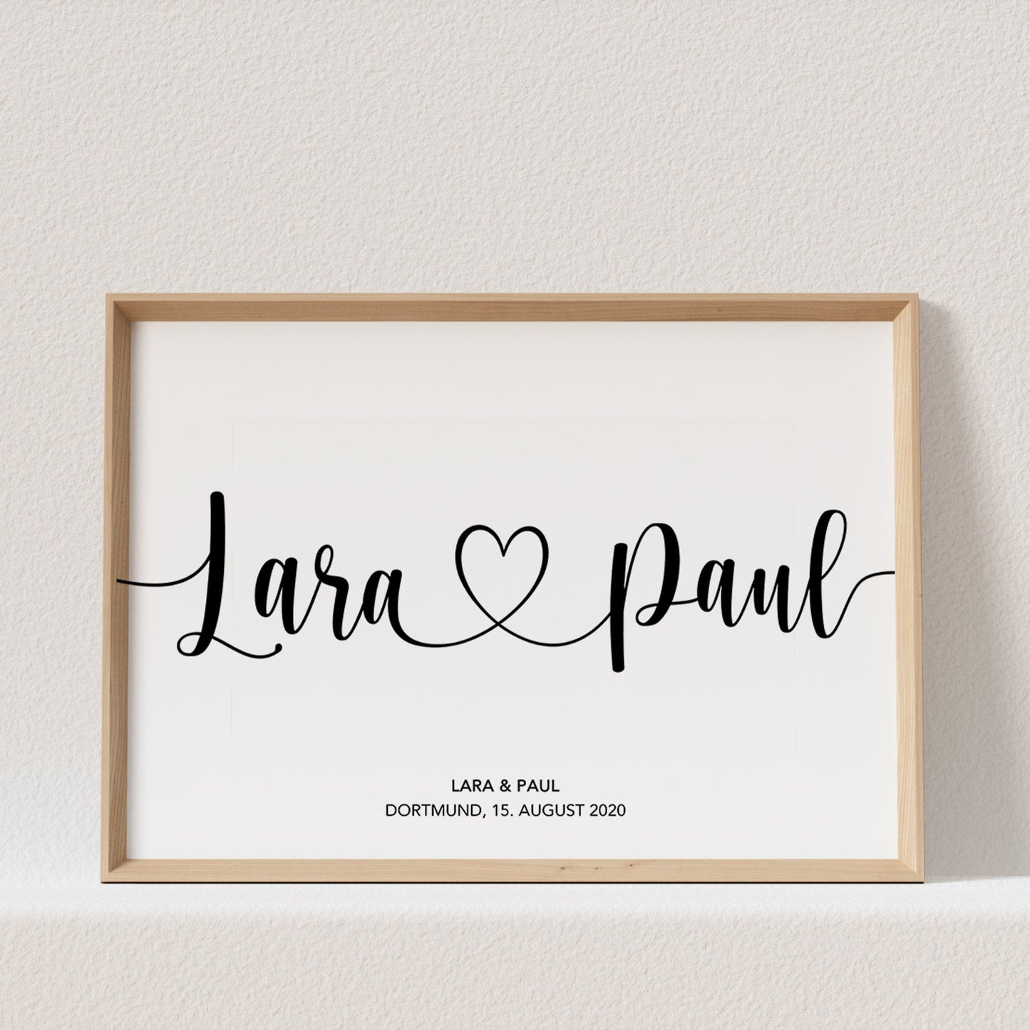 Hochzeitsposter Mit Namen Personalisiert Hochzeitstag Hochzeitsgeschenk