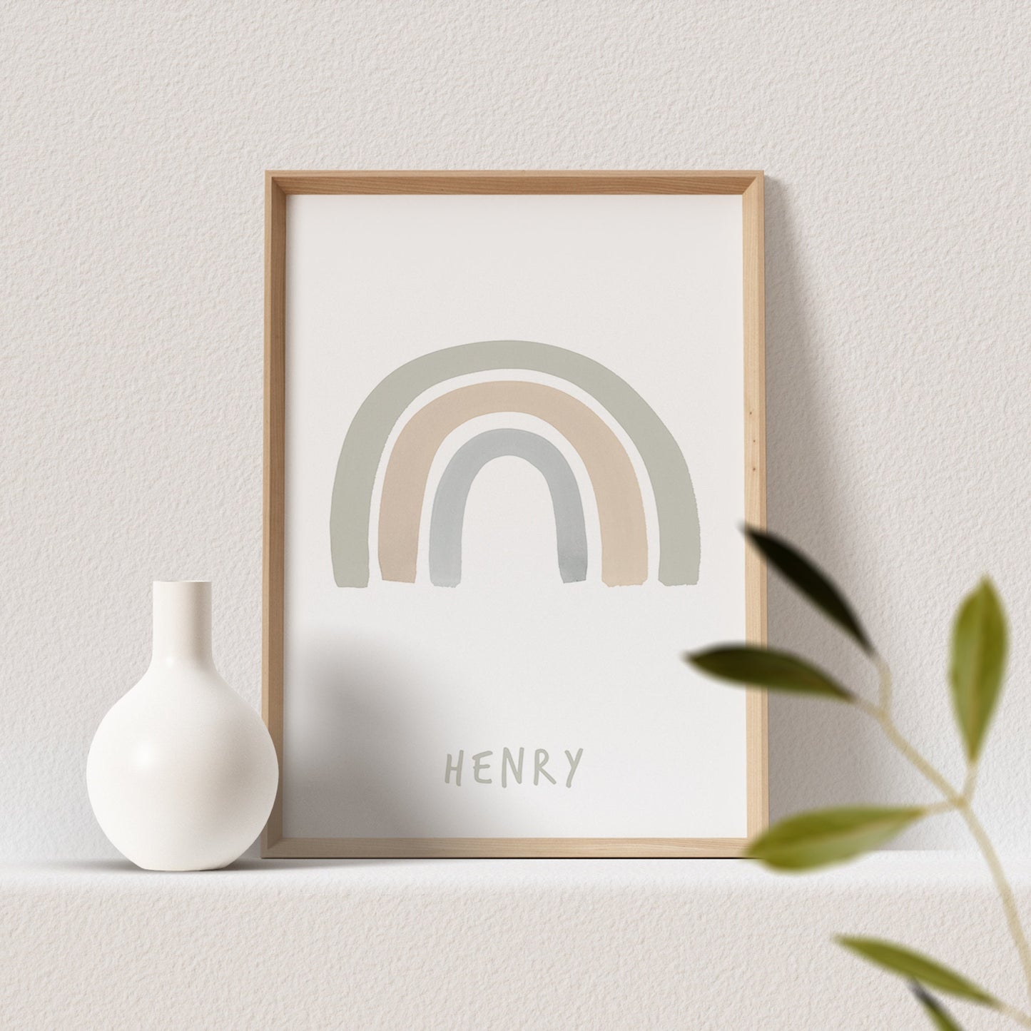 Regenbogen Poster Junge Rainbow Name Personalisierbar Kinderzimmer Babyzimmer Geburtsposter Geburtstagsgeschenk Kinderposter Geburtstag
