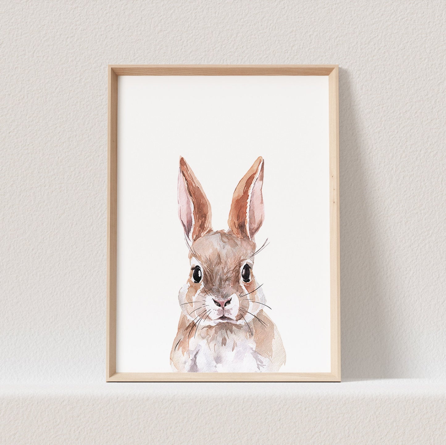 Hase Poster Waldtiere Tiere Kinderzimmer Babyzimmer Bild