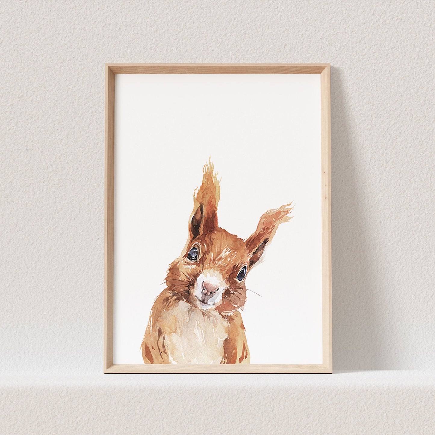 Eichhörnchen Poster Waldtiere Tiere Kinderzimmer Babyzimmer Bild