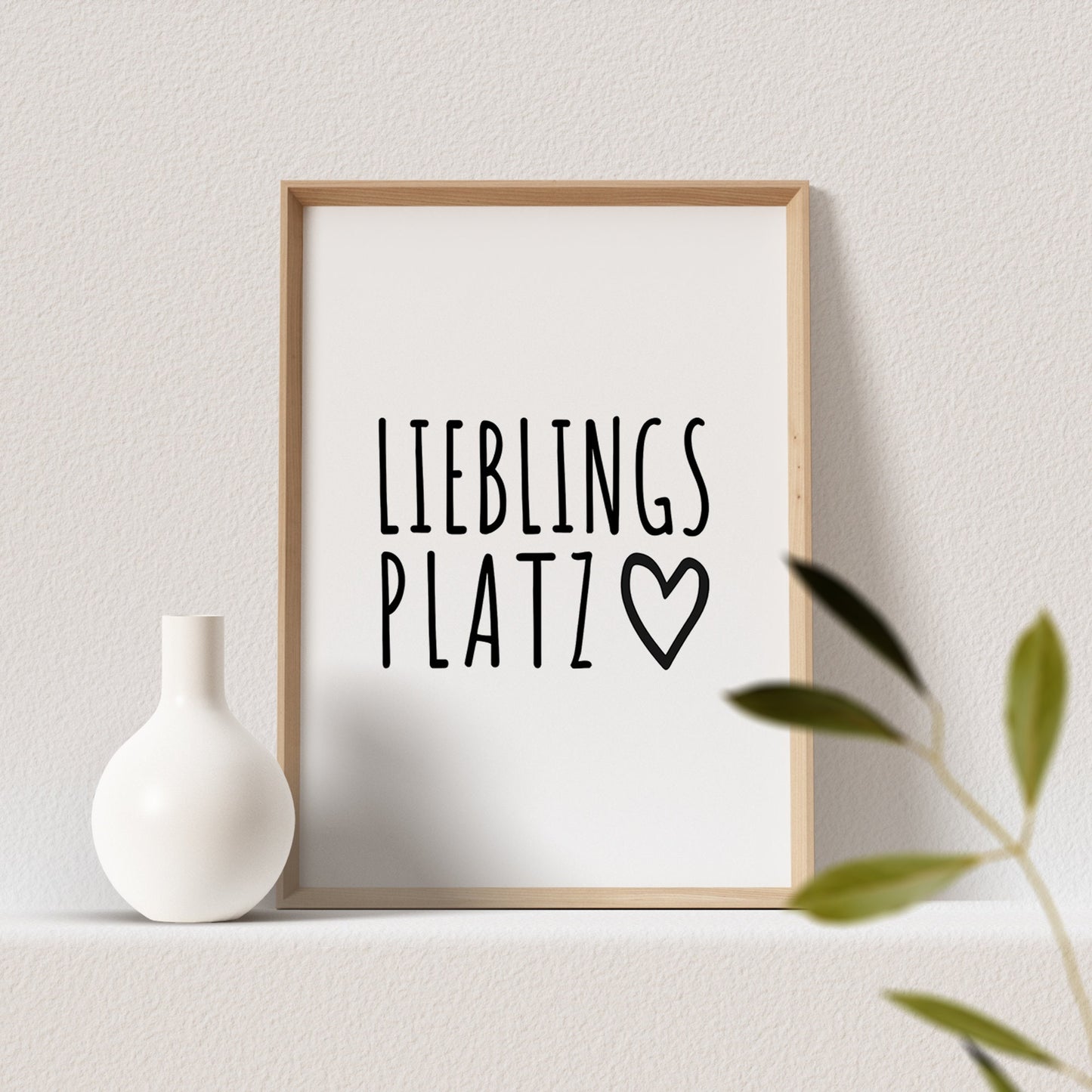 Lieblingsplatz Poster Spruch Herz Einzug Geschenk