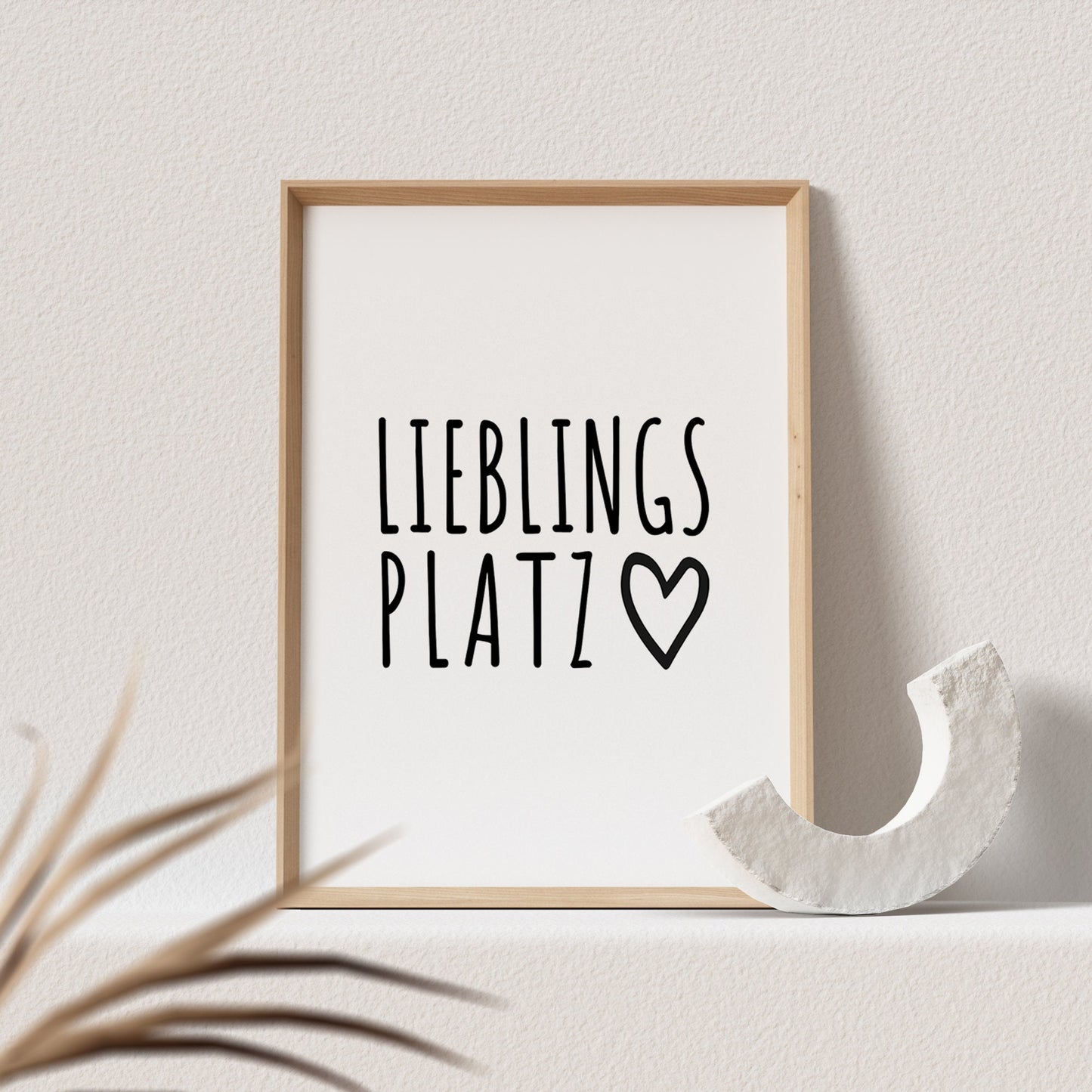 Lieblingsplatz Poster Spruch Herz Einzug Geschenk