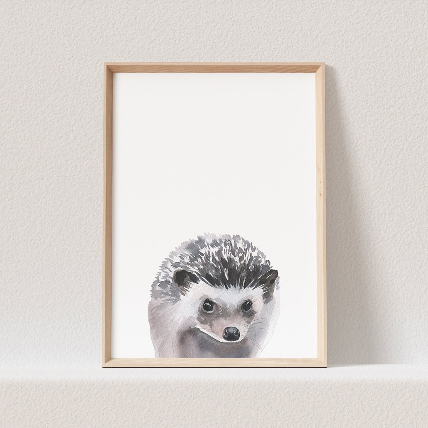 Kinderzimmer Poster Igel Baby Waldtiere Tiere Babyzimmer Bild Geschenk