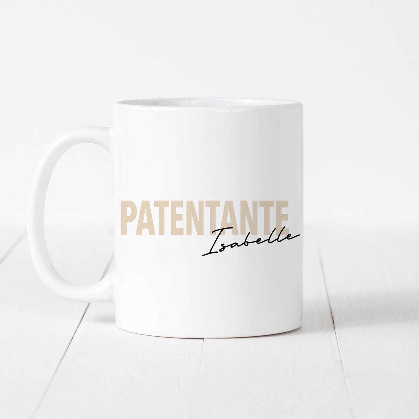 Patentante Tasse Keramik Personalisiert mit Namen Verschiedene Farben Patentante Geschenk Personalisiert Geburtstag