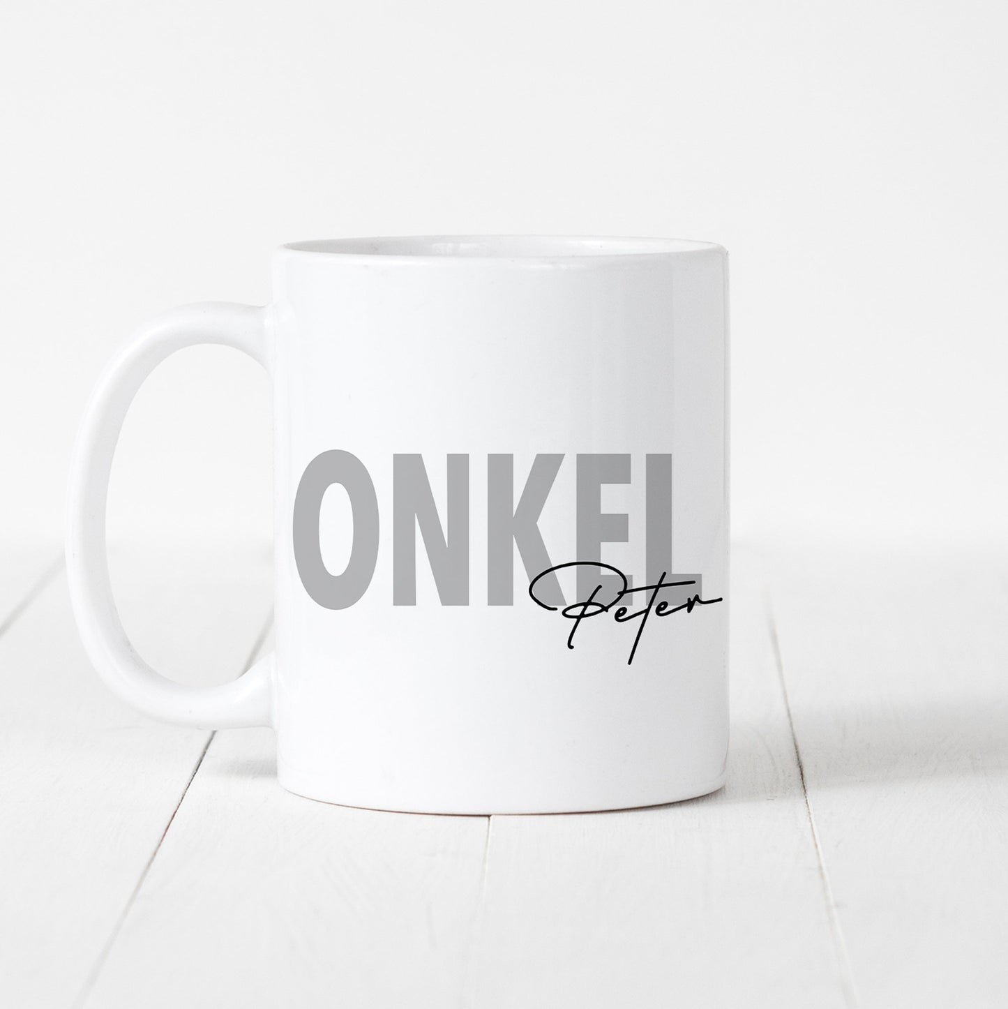 Onkel Tasse Keramik Personalisiert mit Namen Verschiedene Farben Onkel Geschenk Geburtstag