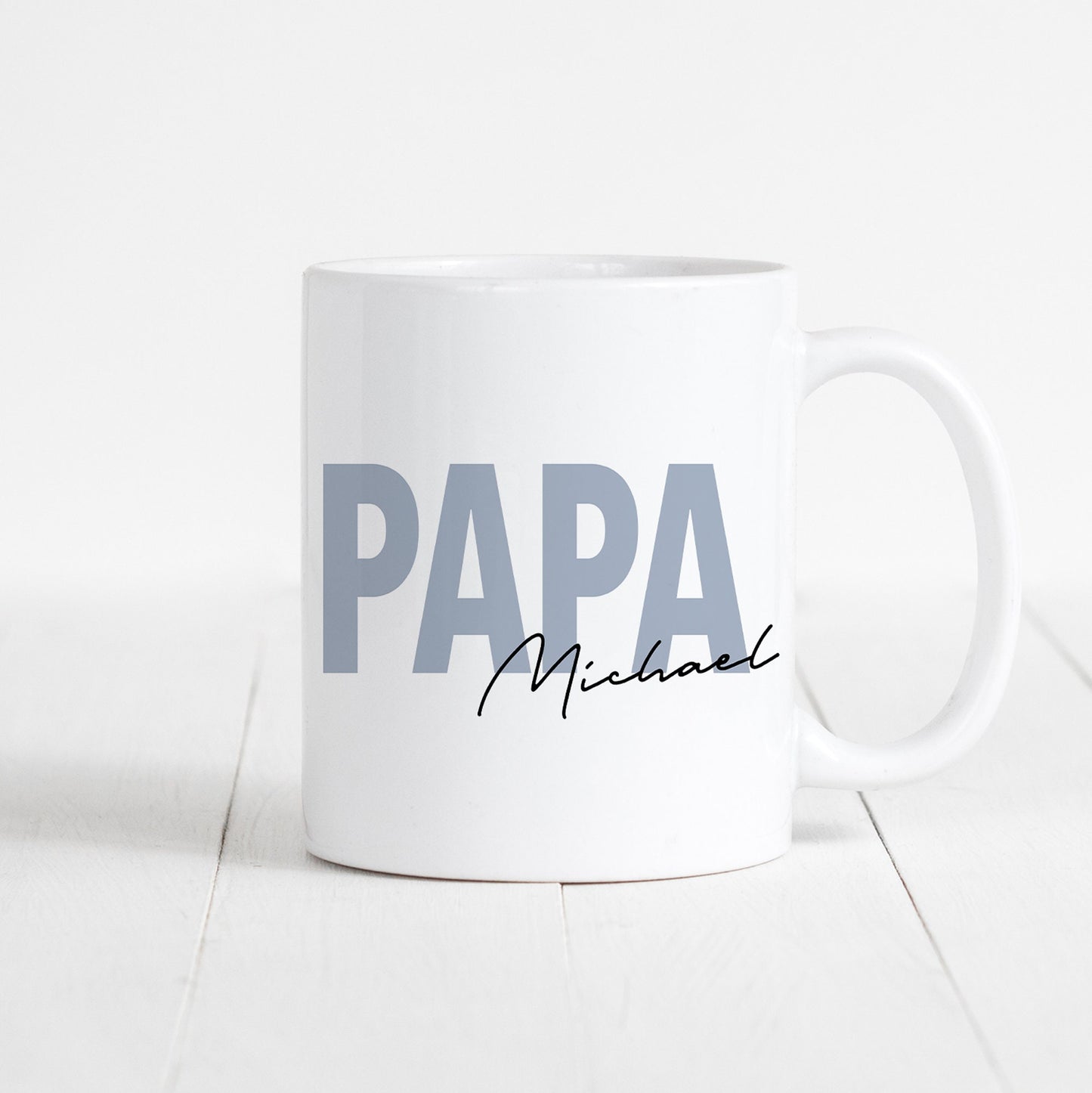 Papa Tasse Keramik Personalisiert mit Namen Verschiedene Farben Vater Geschenk Geburtstag Vatertag Vatertagsgeschenk
