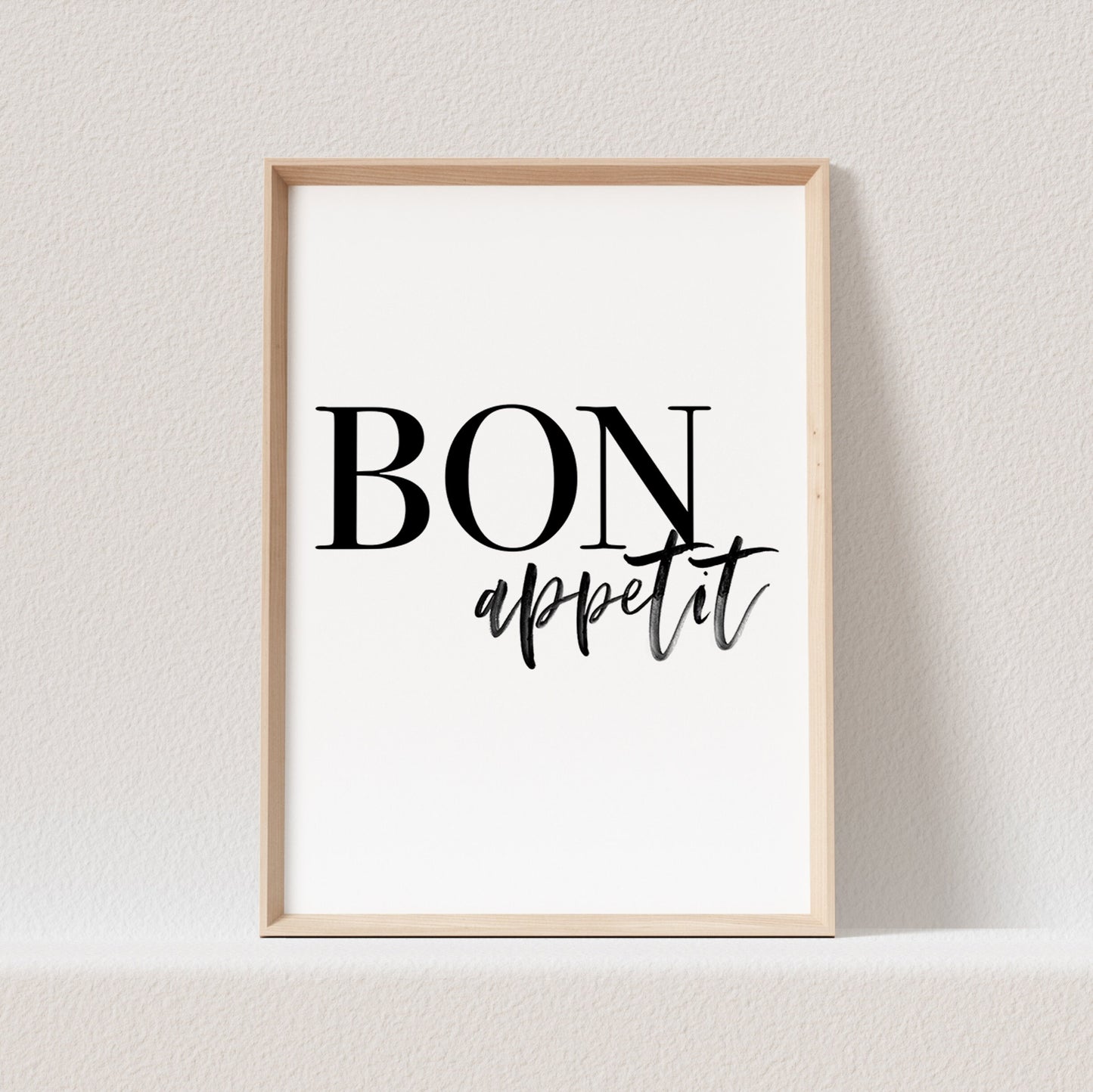 Bon Appetit Poster Bild Küche Küchenposter Spruch Wanddeko Küchendekoration (OHNE RAHMEN)