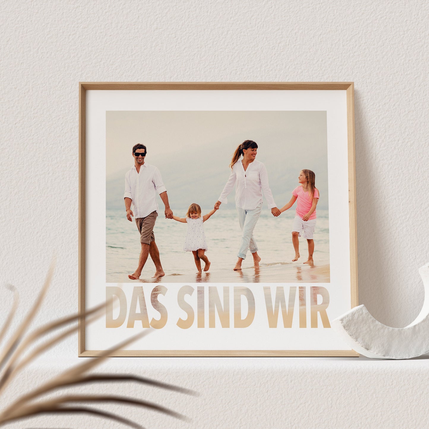 Das Sind Wir Poster Familienposter Personalisiert mit Foto Fotoposter Bild Familiengeschenk (OHNE RAHMEN)