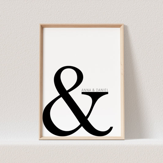 Liebesposter Personalisiert Poster Jahrestag Liebe Hochzeitsposter Hochzeitstag Geschenk (OHNE RAHMEN)