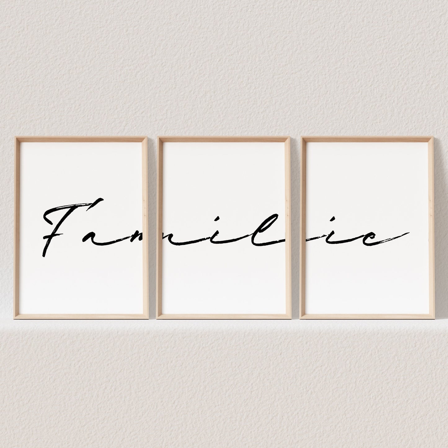 Posterset Familie 3 Poster Familienposter Bild Wanddeko Geschenk (OHNE RAHMEN)