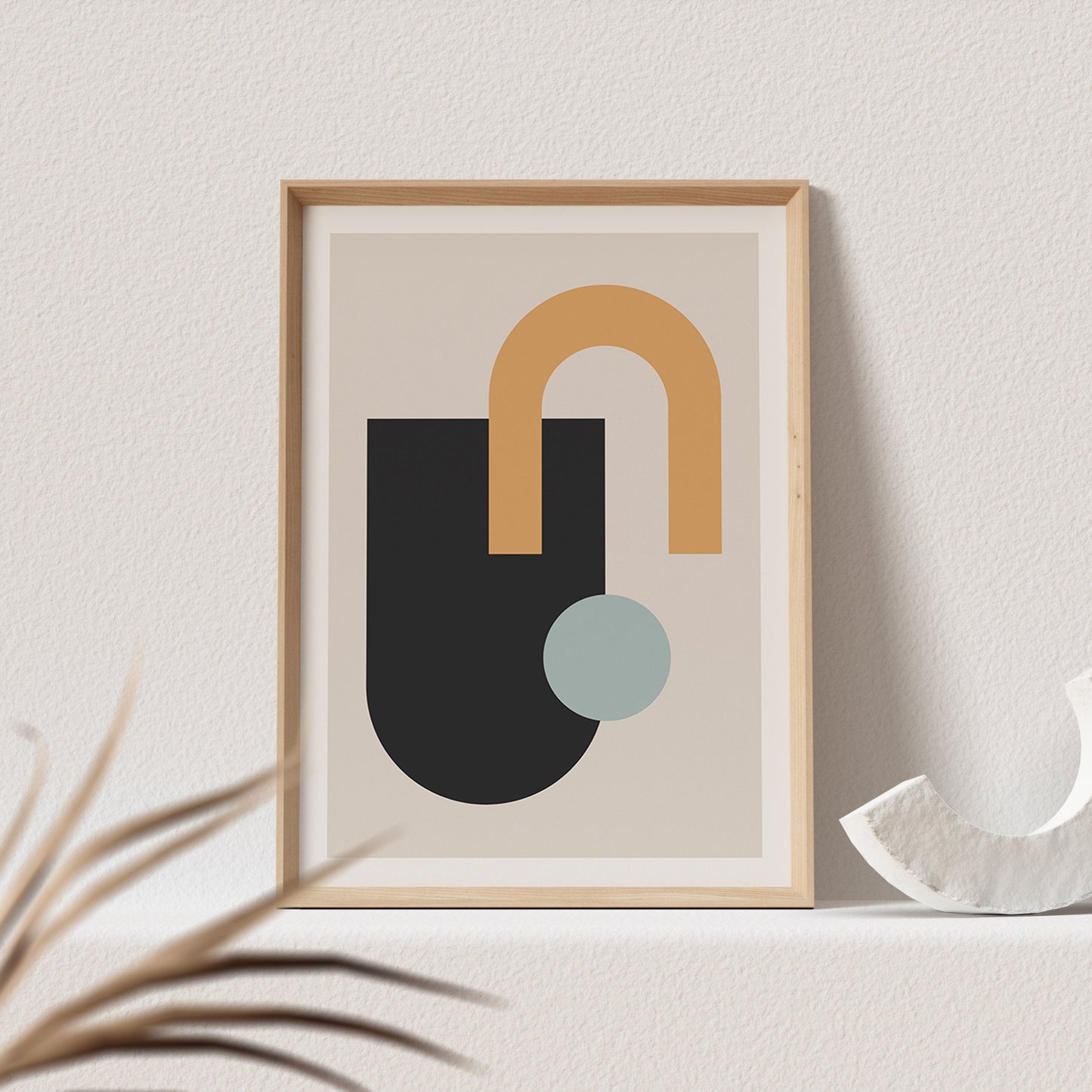 Minimalistisches Poster Boho Wanddekoration Abstraktes Bild Farbig (OHNE RAHMEN)