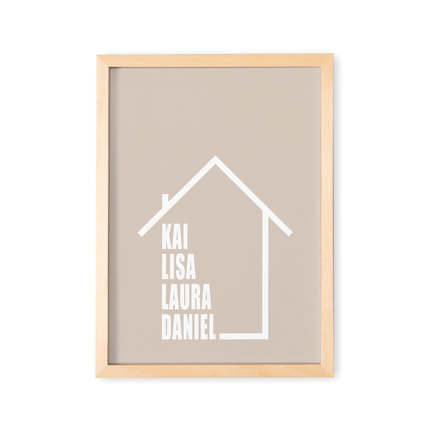 Familienposter Einweihungsgeschenk Poster Haus Personalisiert Mit Namen