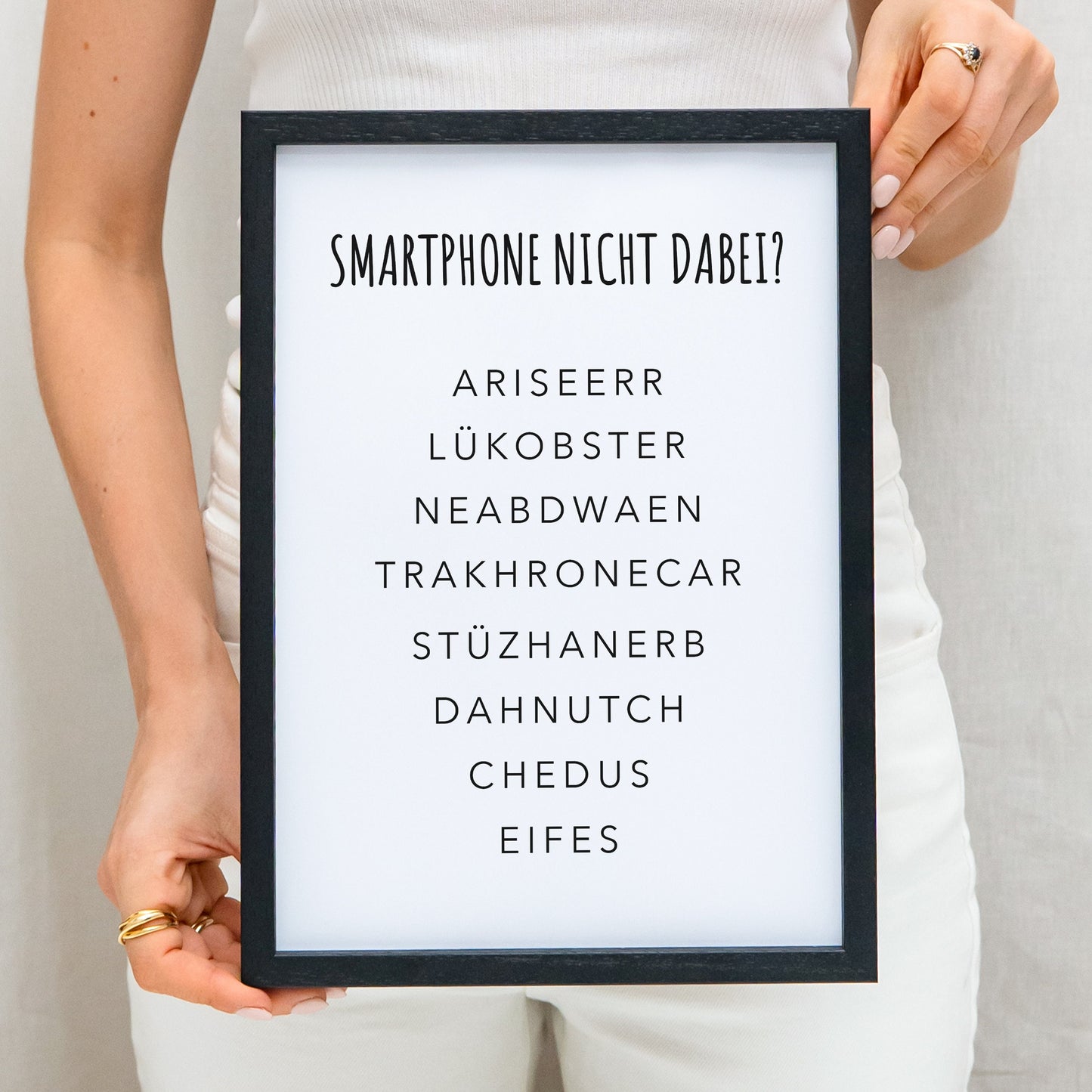Wanddeko Badezimmer Gäste WC Poster Bilder Rätsel Einzugsgeschenk