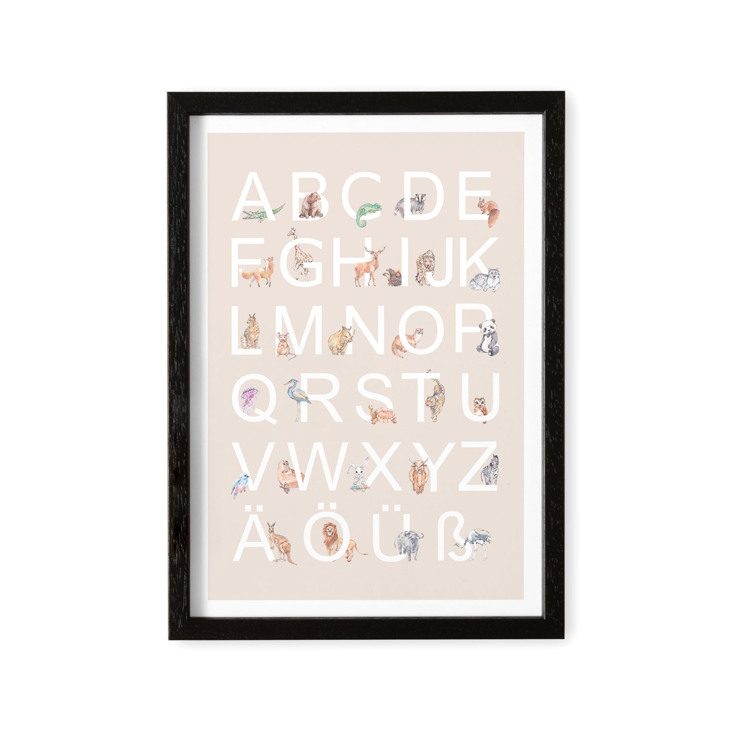 ABC Poster Alphabet Bild Für Kinderzimmer Lernposter Für Kinder