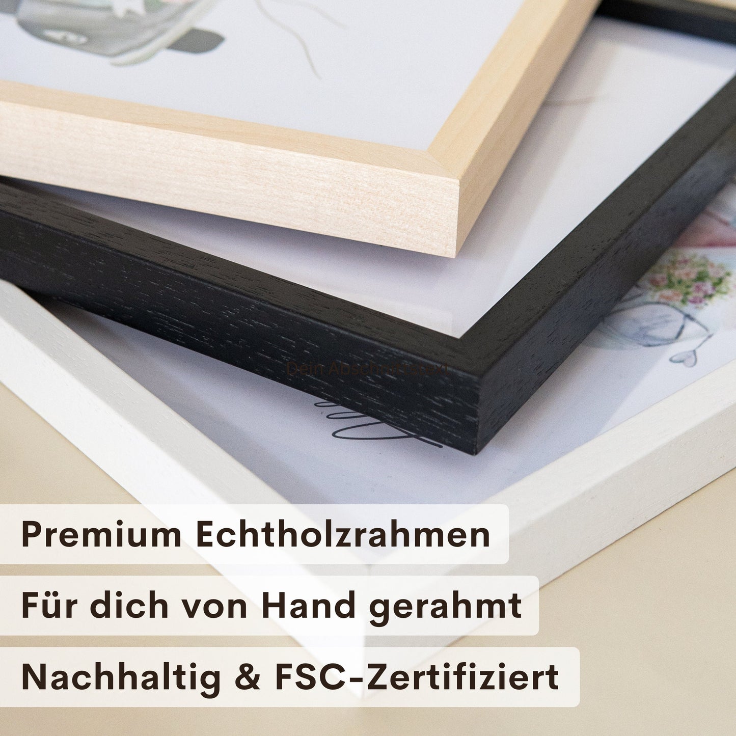 Herz Hände Familienposter Personalisiertes Bild & Geschenk Für Die Familie