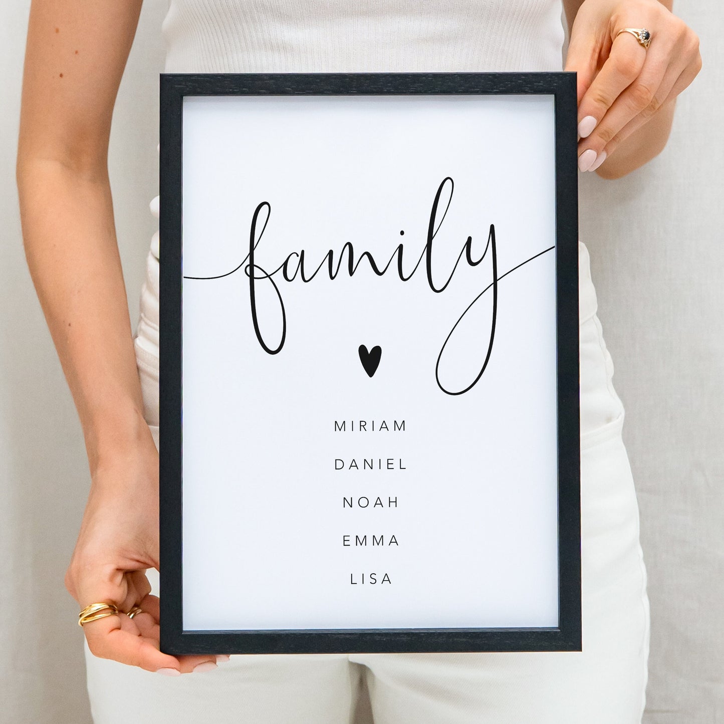 Familienposter Personalisiertes Family Poster Bild Deko Geschenk Für Familie