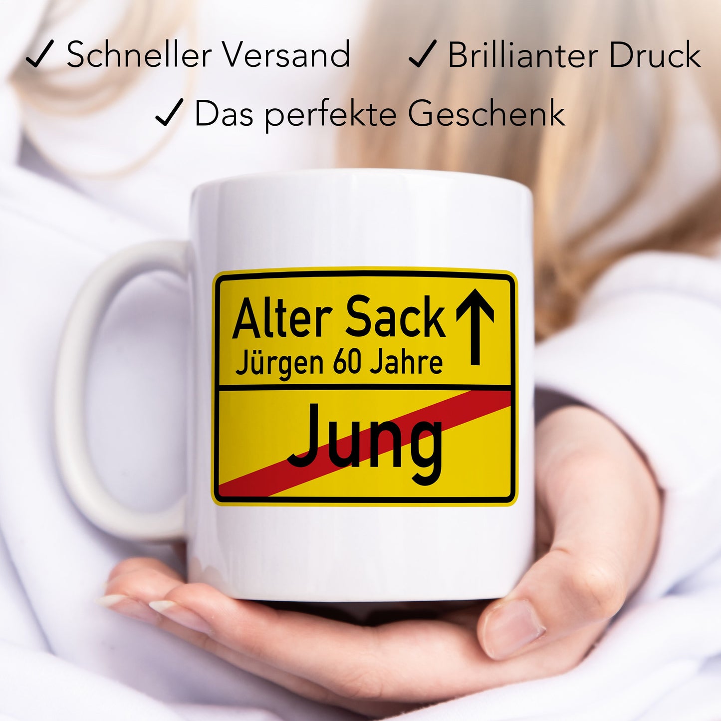Geburtstagsgeschenk Für Männer Alter Sack Tasse personalisiert 40. 50. 60. Geburtstag Geschenk Mann