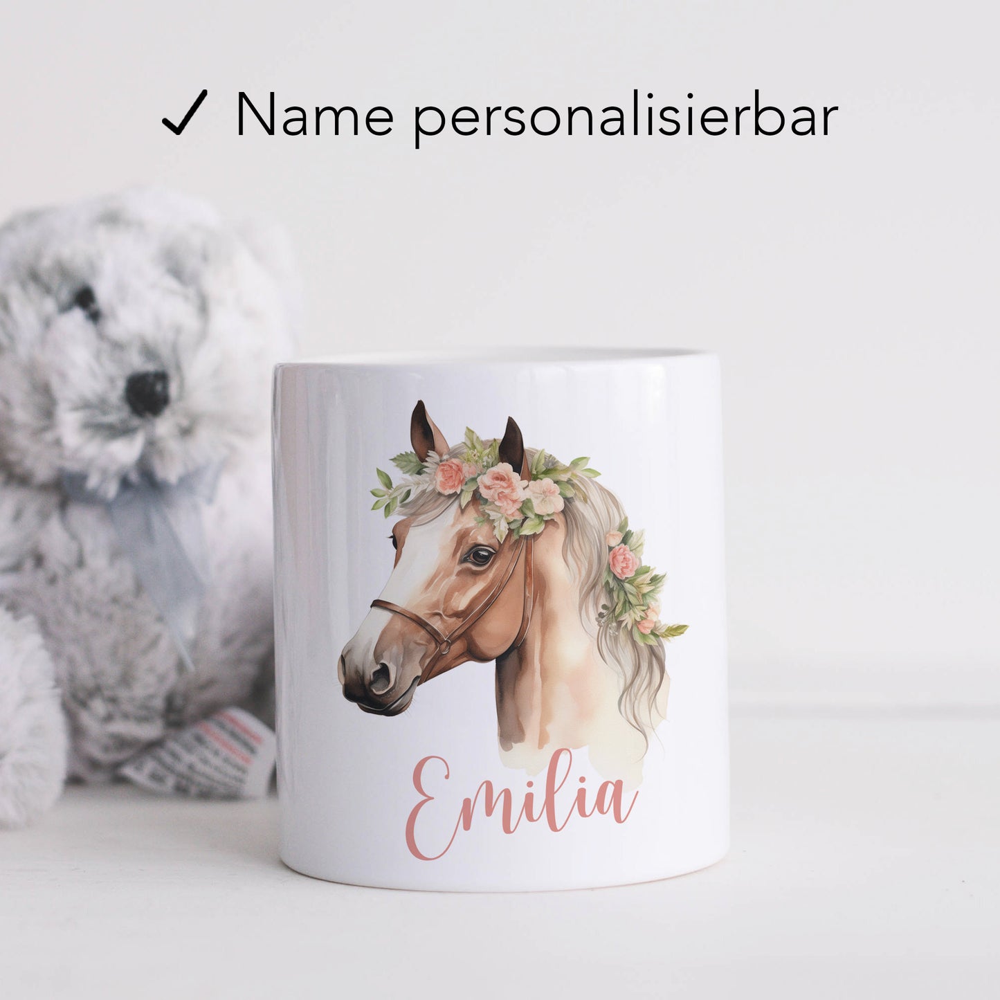 pardose Pferd für Mädchen personalisierte Kinderspardose Kinder Geldgeschenk Sparbüchse Sparschwein aus Keramik Geld Geschenk