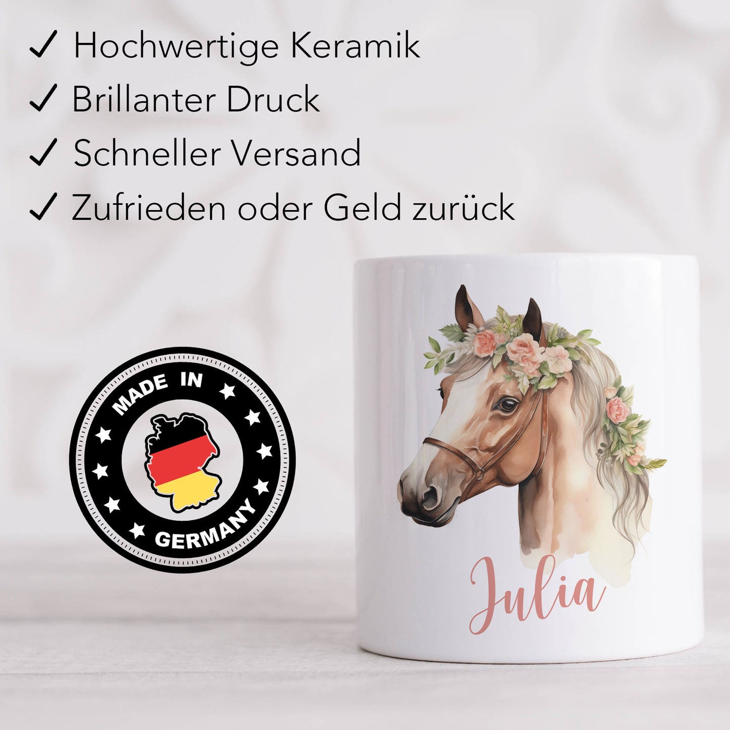 pardose Pferd für Mädchen personalisierte Kinderspardose Kinder Geldgeschenk Sparbüchse Sparschwein aus Keramik Geld Geschenk