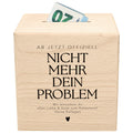 Rentenkasse Spardose aus Holz personalisiertes Geschenk zum Renteneintritt für Kollegen und Kolleginnen Ruhestand Abschiedsgeschenk