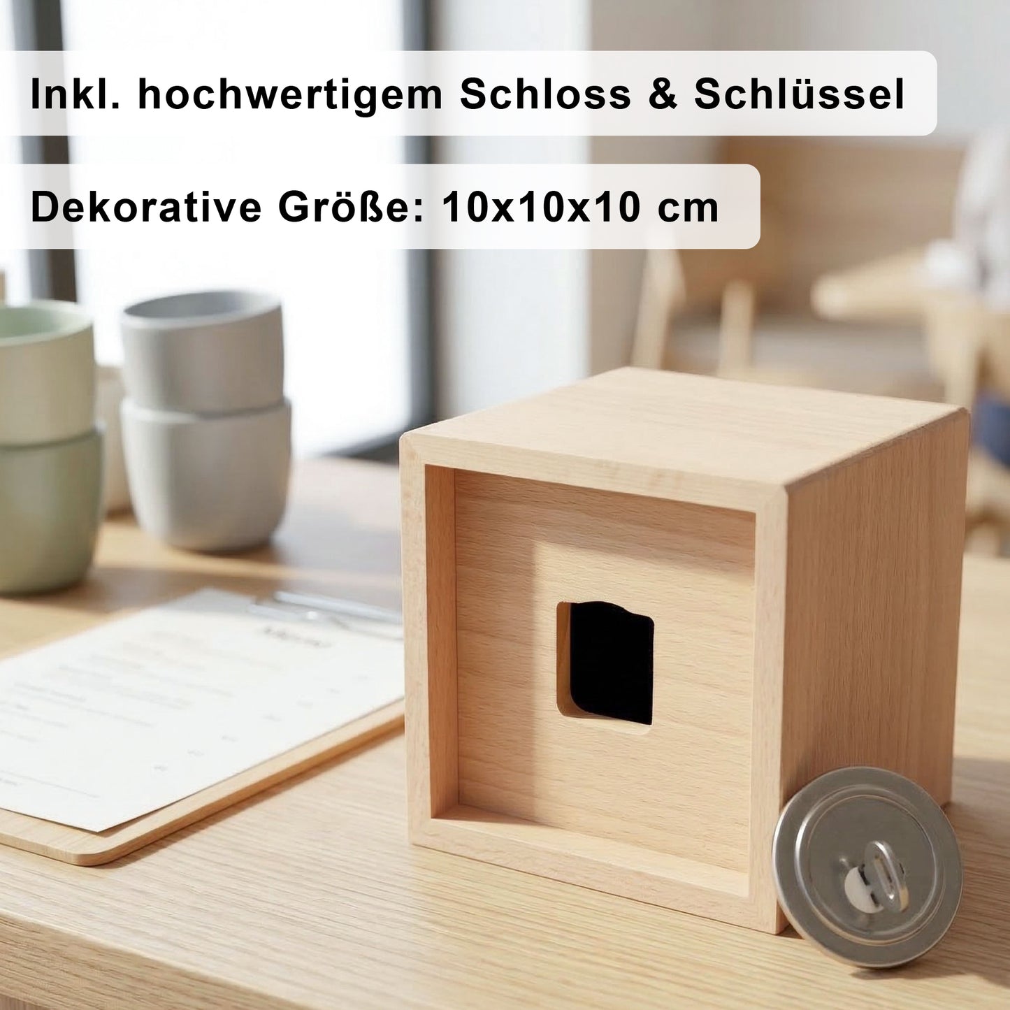 Rentenkasse Spardose aus Holz personalisiertes Geschenk zum Renteneintritt für Kollegen und Kolleginnen Ruhestand Abschiedsgeschenk