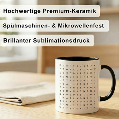 DEL MÀ Unique & Personal Keramiktasse für Patenonkel frage Willst du mein Patenonkel sein Keramiktasse 330 ml